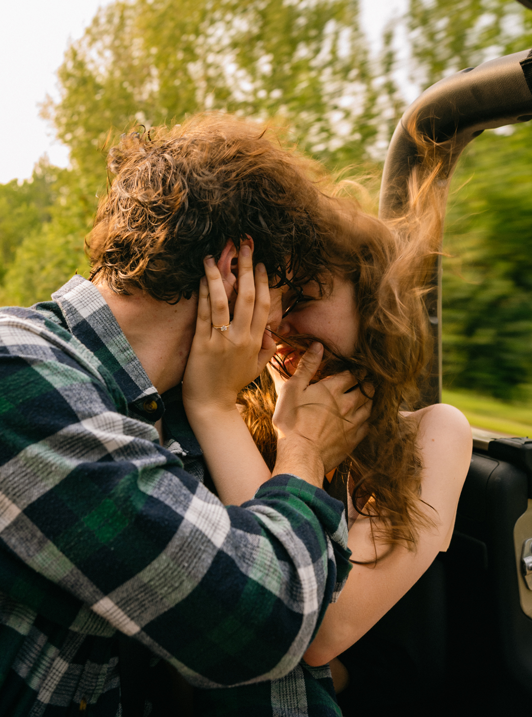 Photographie de fiancailles, portrait de couple